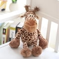 thumbnail image 1 of 1pc 25cm Cute Forest Animal Giraffe Plush toy Stuffed Soft Baby Finger Giraffe Dolls Lovely Toys for Children Birthday Gift, 1 of 8