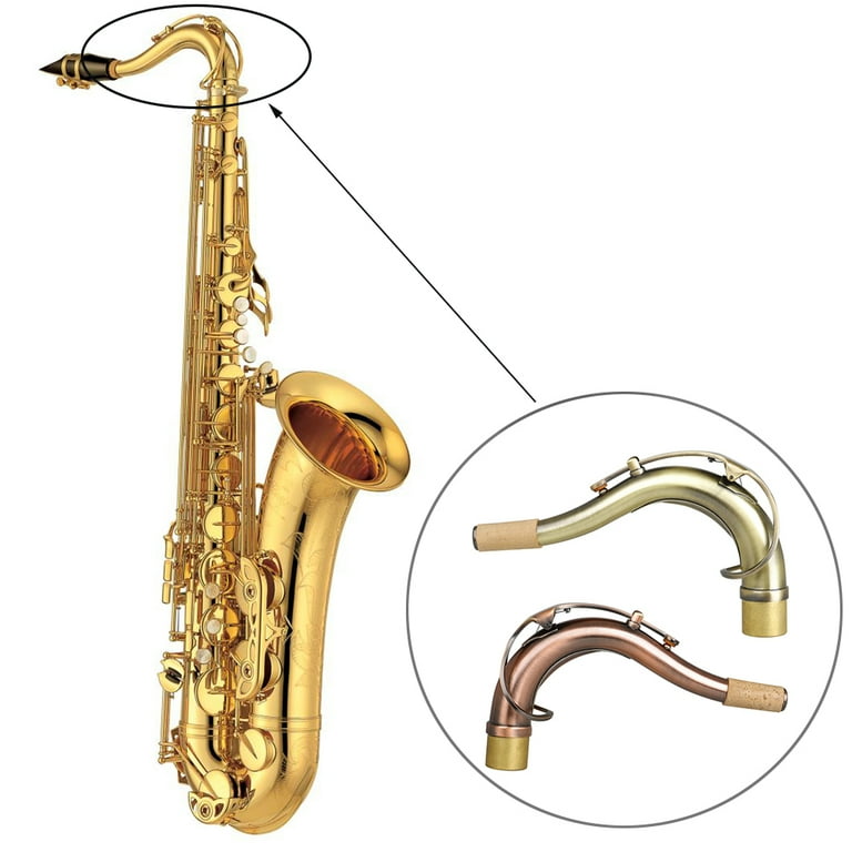 1pc 27mm Antique Brass Tenor Saxophone Bend Neck Sax