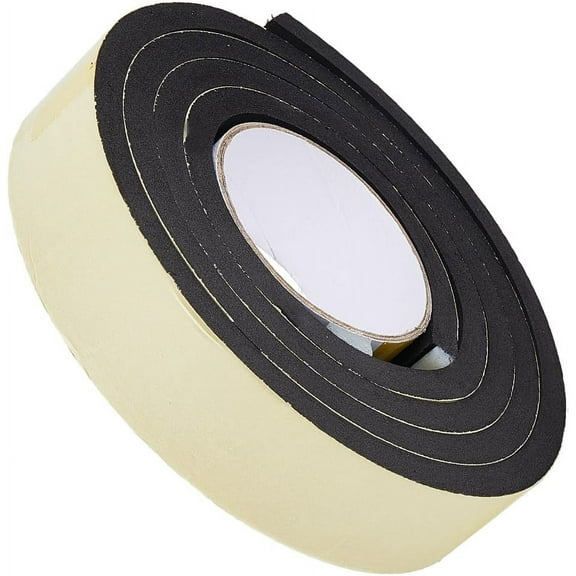 1pc 2M EVA Foam Adhesive Tapes Anti-Collision Sponge Tapes Black 4.05cm