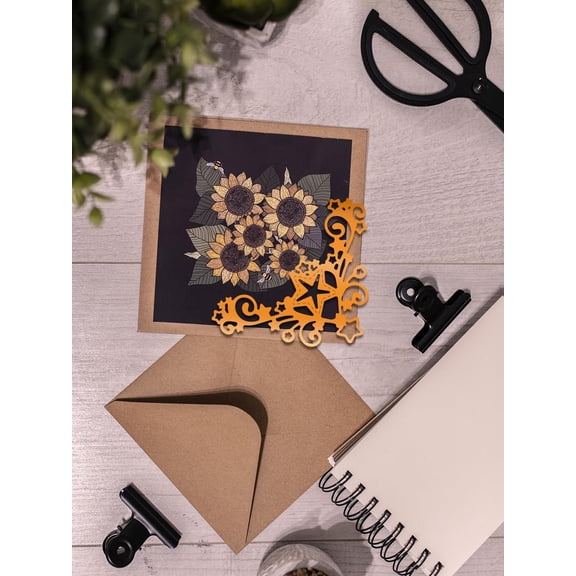1pc 2Pcs Star Corner Cut Dies Carbon Steel Cutting Dies Stencils for DIY Scrapbooking Journal Photo Album Decorative Embossing Paper Card Crafts Supply 8.9x8.7x0.08cm Silver
