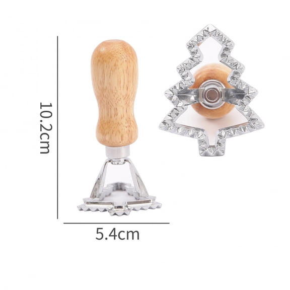 1pc/2pcs/4pcs/5pcs Ravioli Stamp Maker Cutter with Roller Wheel Wooden Handle for Ravioli, Pasta, Dumplings Lasagna, Pierogi