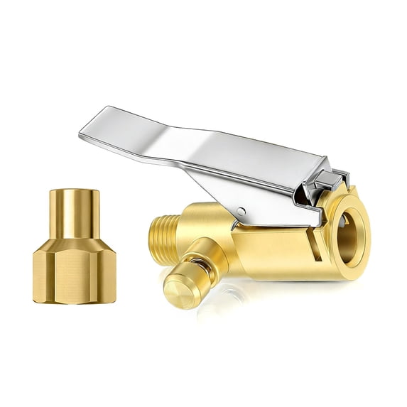 1pc/2pcs Brass Air Chuck Adapters Quick Connecting Feature for Tire Valves Perfect for Air Compressor Hoses in Garage Use