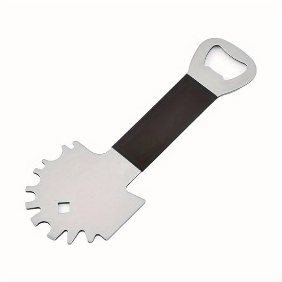 1pc/2pcs Grill Floss Cleaning Tool, Bristle-Free Metal Grill & Griddle Scraper, Includes Bottle Opener, Barbeque Brush, Substitute, BBQ Grill Addition