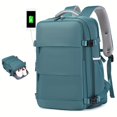 thumbnail image 1 of 1pc/2pcs Large Capacity Waterproof Laptop Backpack, Men's And Women's Travel Backpack With Shoe Compartment, Suitable For Business, 1 of 21
