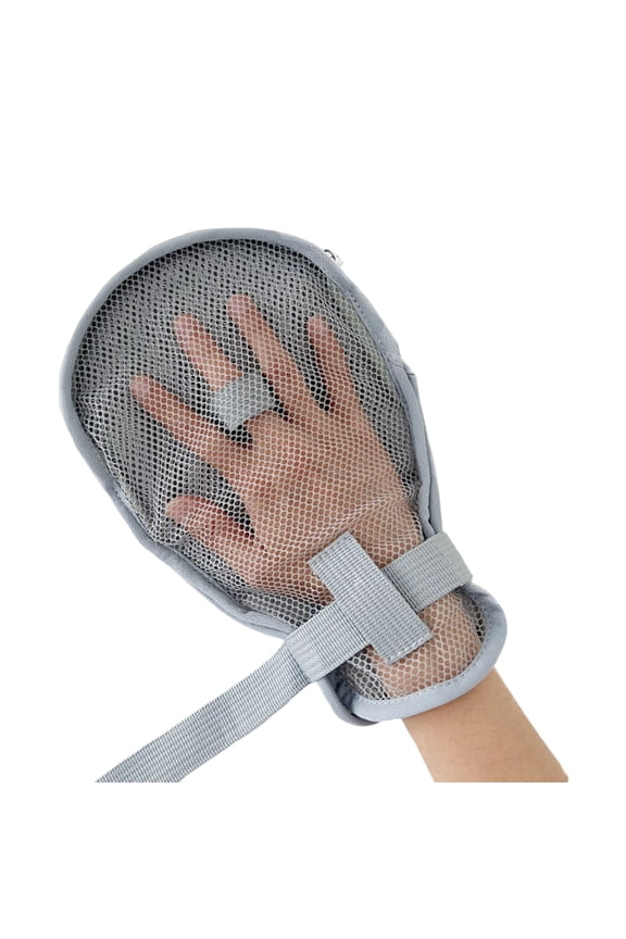 1pc/2pcs Restraint Mittens With Adjustable Closure, Breathable Protective Gloves For Scratch Prevention