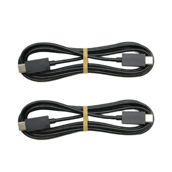 TANGANNIE 2pcs Type-C charging cable for PS5 Slim wireless controller, 150cm black PVC data sync cord