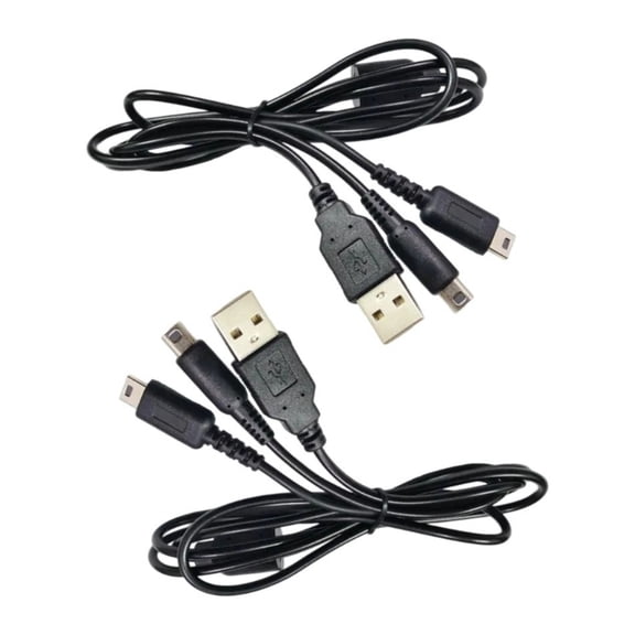 1pc/2pcs USB Charging Cable for 3DS NDSL Console Universal Power Cable 47inch Data Transfer Cord Portable Charging Wire