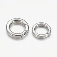 10pc 10x2mm 304 Stainless Steel Split Rings Double Loops Jump Rings ...