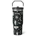 thumbnail image 1 of 1pc Halloween Goth 30oz Tumbler with Straw & Handle - Insulated Stainless Steel Cup | Holiday Gift for Man Women (Christmas, Valentine's, Birthday), 1 of 7