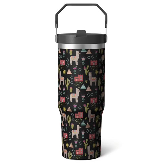 1pc Mother 30oz Tumbler with Straw & Handle - Insulated Stainless Steel Cup | Holiday Gift for Man Women (Christmas, Valentine's, Birthday)