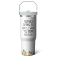 thumbnail image 1 of 1pc Long distance relationship 30oz Tumbler with Straw & Handle - Insulated Stainless Steel Cup | Holiday Gift for Man Women (Christmas, Valentine's, Birthday), 1 of 7