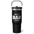 thumbnail image 1 of 1pc dad 30oz Tumbler with Straw & Handle - Insulated Stainless Steel Cup | Holiday Gift for Man Women (Christmas, Valentine's, Birthday), 1 of 7