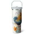 thumbnail image 1 of 1pc chicken 30oz Tumbler with Straw & Handle - Insulated Stainless Steel Cup | Holiday Gift for Man Women (Christmas, Valentine's, Birthday), 1 of 7