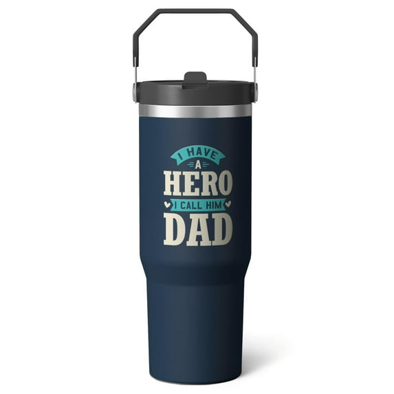 1pc Dog Mom 30oz Tumbler with Straw & Handle - Insulated Stainless Steel Cup | Holiday Gift for Man Women (Christmas, Valentine's, Birthday)