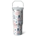 thumbnail image 1 of 1pc Christmas 30oz Tumbler with Straw & Handle - Insulated Stainless Steel Cup | Holiday Gift for Man Women (Christmas, Valentine's, Birthday), 1 of 7