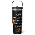 thumbnail image 1 of 1pc Mother 30oz Tumbler with Straw & Handle - Insulated Stainless Steel Cup | Holiday Gift for Man Women (Christmas, Valentine's, Birthday), 1 of 7