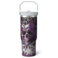 thumbnail image 1 of 1pc Halloween Skull 30oz Tumbler with Straw & Handle - Insulated Stainless Steel Cup | Holiday Gift for Man Women (Christmas, Valentine's, Birthday), 1 of 7