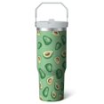 thumbnail image 1 of 1pc Avocado 30oz Tumbler with Straw & Handle - Insulated Stainless Steel Cup | Holiday Gift for Man Women (Christmas, Valentine's, Birthday), 1 of 7