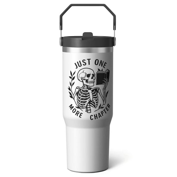 1pc 30oz Tumbler with Straw & Handle - Insulated Stainless Steel Cup | Holiday Gift for Man Women (Christmas, Valentine's, Birthday)