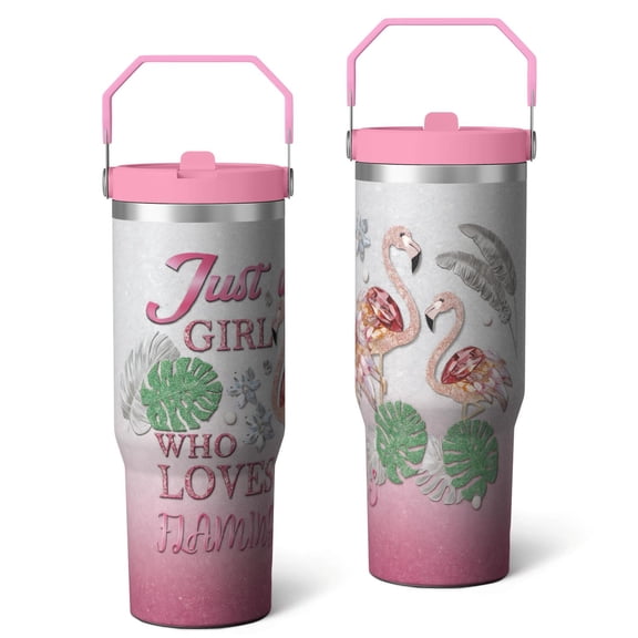 1pc Christianity 30oz Tumbler with Straw & Handle - Insulated Stainless Steel Cup | Holiday Gift for Man Women (Christmas, Valentine's, Birthday)