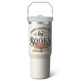 thumbnail image 1 of 1pc Book Lover 30oz Tumbler with Straw & Handle - Insulated Stainless Steel Cup | Holiday Gift for Man Women (Christmas, Valentine's, Birthday), 1 of 7