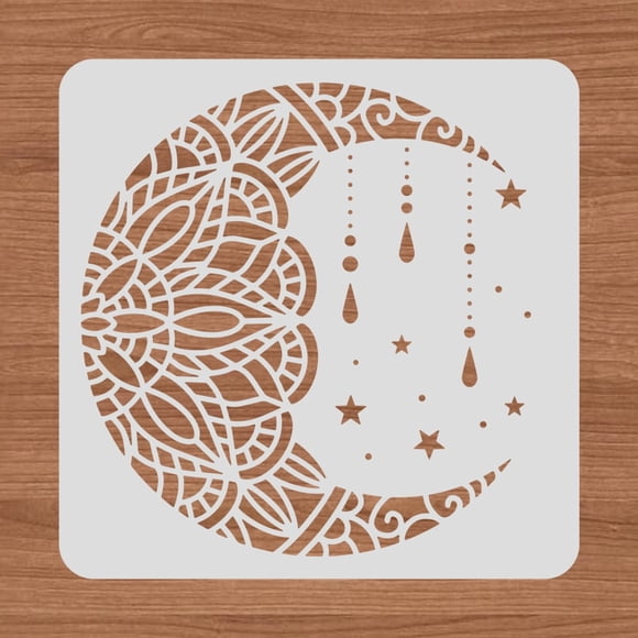 Moon And Stars Stencil