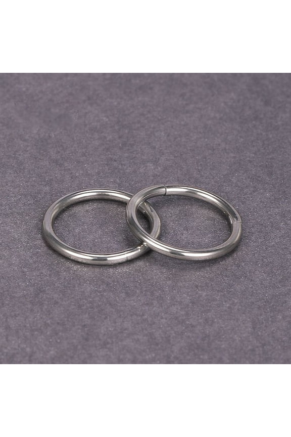 1pc 316L Surgical Stainless Steel Hoop Cartilage Earrings Nose Rings for Men Piercing Body Jewelry Stainless Steel Color 0.8mm Inner Diameter: 10mm