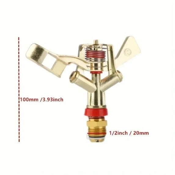 1pc 360 Degree Rotation Lawn Impact Sprinkler WateringSprinklers Male ...