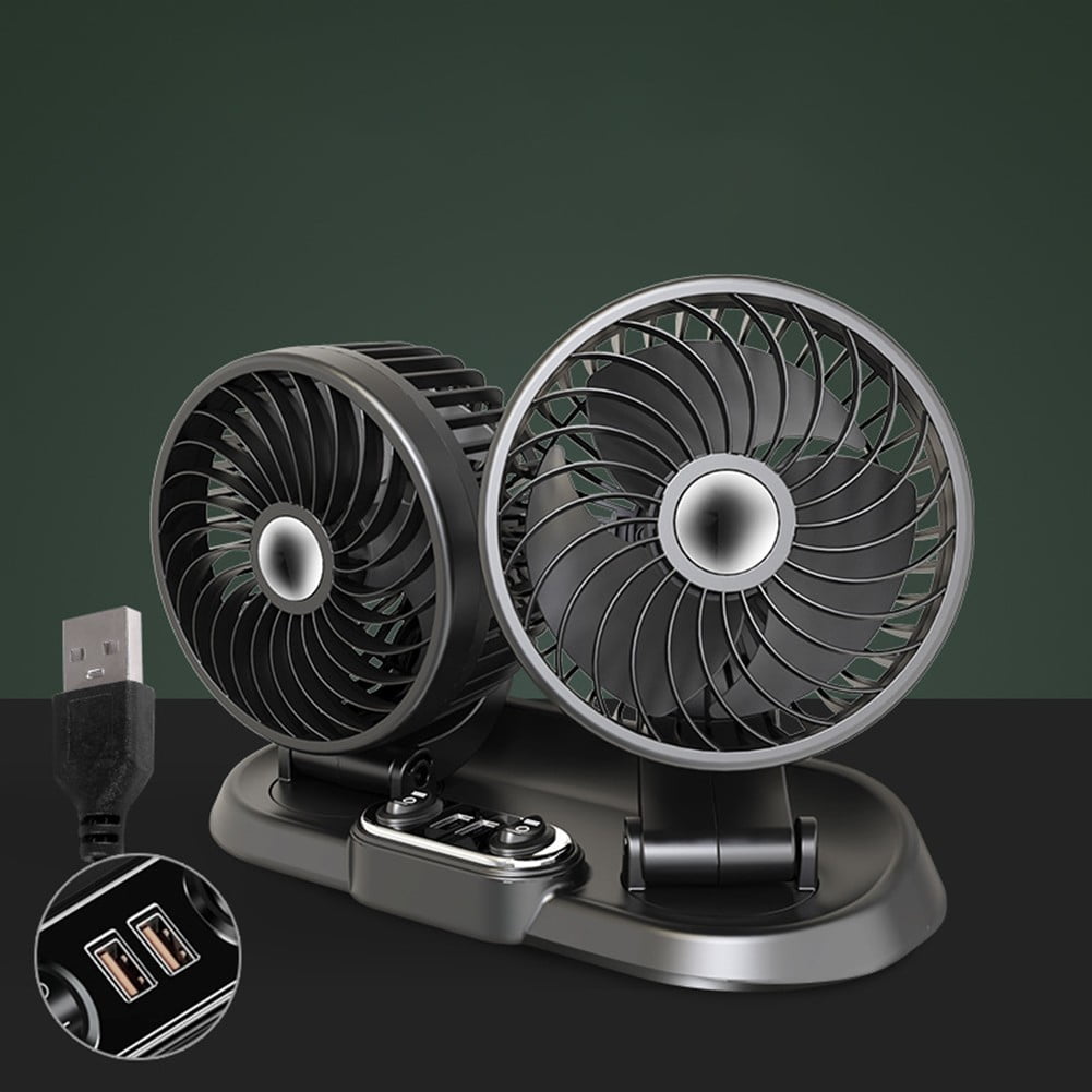 1pc 360 degree Rotation 2Speed Cooling Cooler USB 5V 12V 24V Double ...