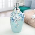 1pc 360ml Pump Bottle Refillable Empty Decorative Liquid Holder Lotion