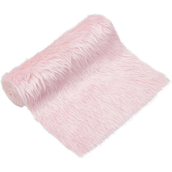 1pc 39.3x11.8inch Plush Photography Mat Soft Photography Backdrop Pink Fur Photography Backdrop for Home Decor Necklace Bracelet Gemstone Photography Backdrop Fabric