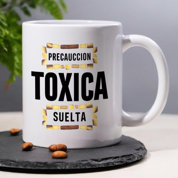 1pc 3A Grade LOOSE TOXIC CAUTION 11oz ceramic coffee cup office school home ideal women men friends birthdays holidays New Year gifts coffee cup