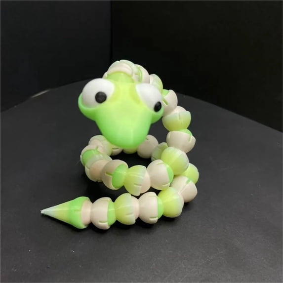 1pc 3D Print Twisted Snake Desktop Ornament 3d Animals Creative Home Office Crafts Print Characters blind box Gift Action Fig