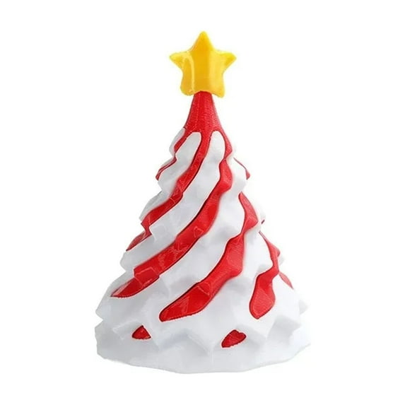 1pc 3D Printed Christmas Tree Decompression Spinning Three-dimensional Structure Stress Relief New Year Christmas Gift