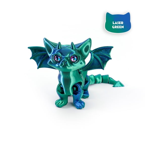 1pc 3D Printed Cross-border Explosive Angel Devil Cat Movable Joint Cute Pet Desktop Cute Stress-relieving Decorative Item