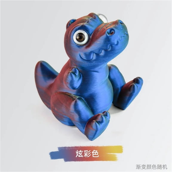 1pc 3D Printed Cute Dinosaur Ornament Handheld Model Simulation Toy New Animal Desktop Decoration Figurines Home Decor
