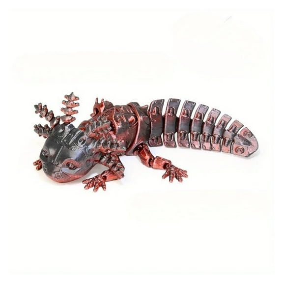 1pc 3D-Printed Cyberpunk Salamander Figurine Interactive Gaming Collectible, Durable Plastic Ideal Customizable Colors