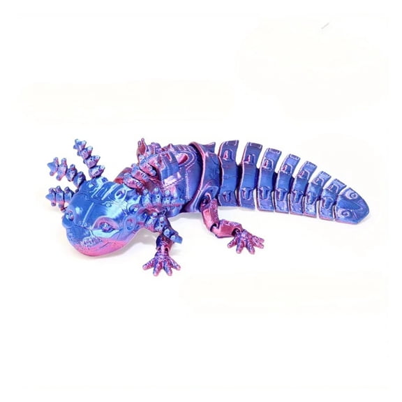 1pc 3D-Printed Cyberpunk Salamander Figurine Interactive Gaming Collectible, Ideal Colors