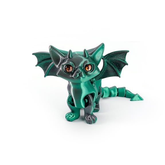 1pc 3D Printed Demon Angel Cats Ornament Movable Articulated Multi-jointed Cat Figurines Cat Lovers Collector Home Decor Miniatures