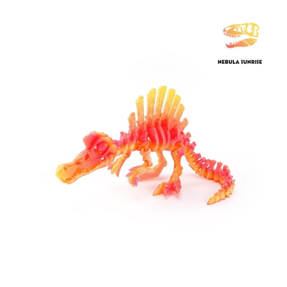 1pc 3D Printed Dinosaur Movable Echinosaurus Figurine Dragons Bone Model Desktop Craft Ornament Creative Novelty Gifts