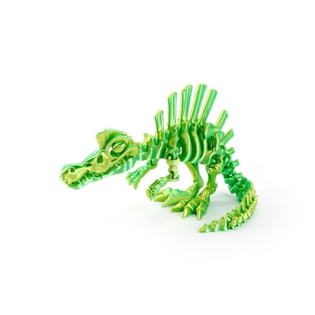 1pc 3D Printed Dinosaur Movable Echinosaurus Figurine Dragons Bone Model Desktop Craft Ornament Creative Novelty