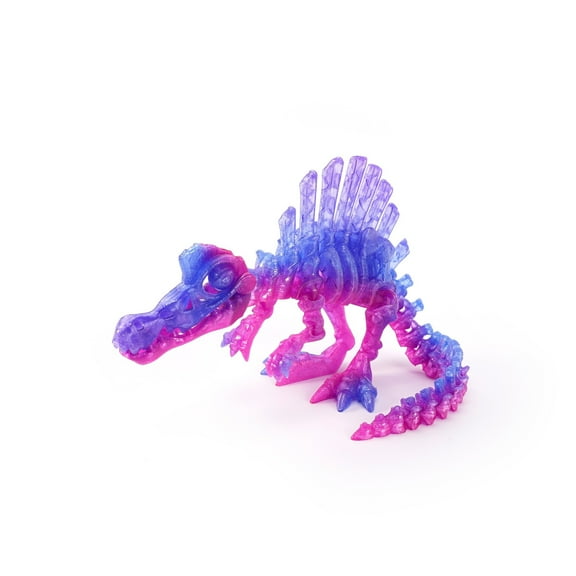 1pc 3D Printed Dinosaur Movable Echinosaurus Figurine Dragons Bone Model Desktop Craft Ornament Creative Novelty