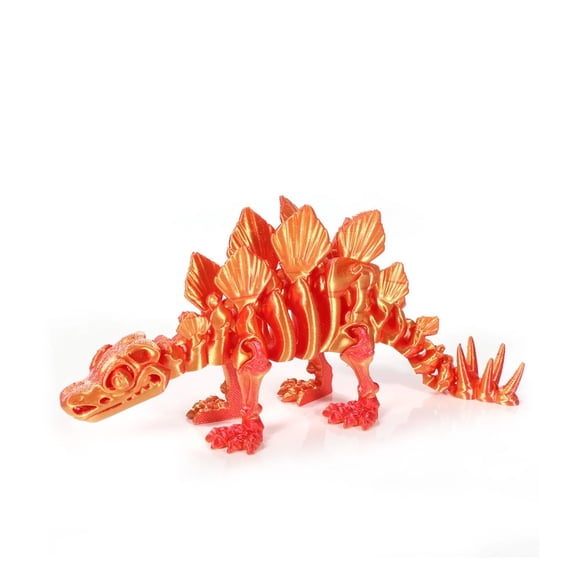 1pc 3D Printed Dinosaur Stegosaurus Joints Can Move Freely Fidget Realistic Dragon Statue Home Office Decoration