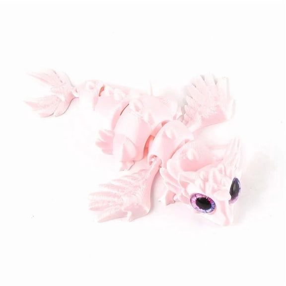 1pc 3D Printed Dragon With Flying Wings And Joint Movable Model Figurine For Gift Creative Figurine
