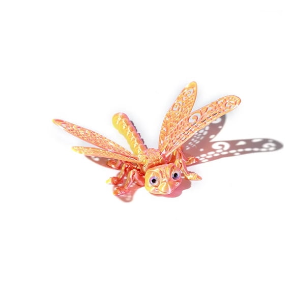 1pc 3D Printed Dragonfly Figurine Collectible Desk Decor Transformable Design For Halloween Christmas Xmas Thanksgiving