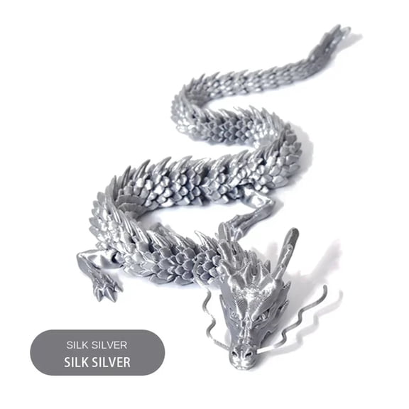 1pc 3D Printed Gem Dragon Crystal Fidget Rotatable Articulated Dragon Ideal Gift ADHD For Birthdays