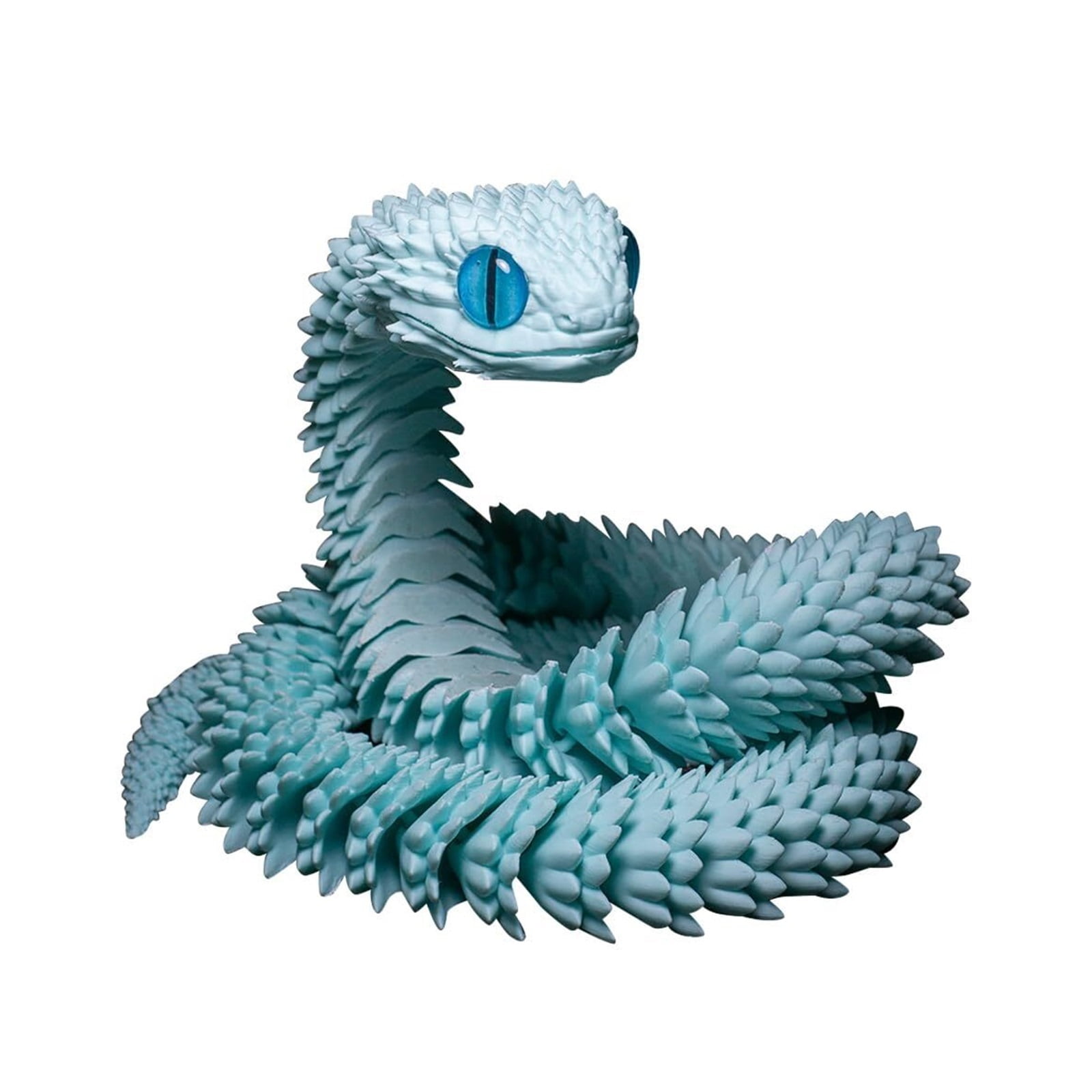 1pc 3D Printed Giant Viper With Movable Joints, 3D Printed Articulated Snake Flexible Giant Viper, 3D Printed Animal Fidget Art Piece Home Decor Christmas Birthday Gift