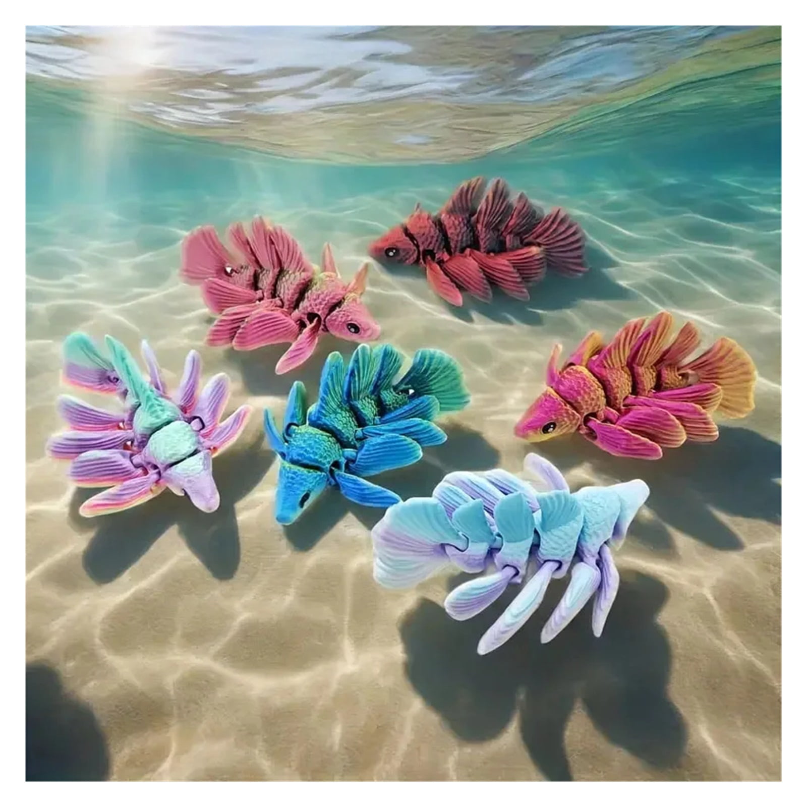 Visual Reference: 1Pc 3D Printed Goldfish Halloween Desktop Ornament 3D Printed Animals