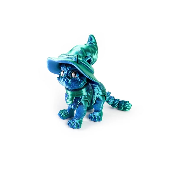 1pc 3D Printed Magic Cat Animals Realistic Hairless Figurine Articulated Cat Fidget Cat Lover Collector Home Decoration