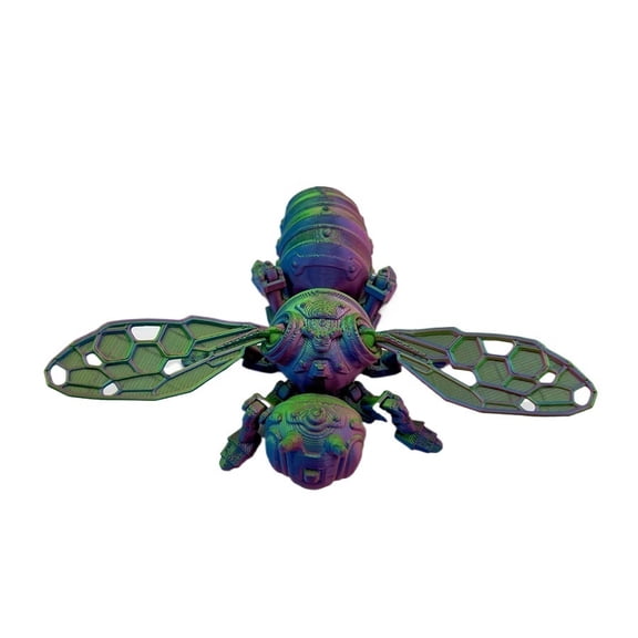 1pc 3D Printed Mechanical Bee Figurine Desk & Car Decor Gift For Friends, Home Decorate Colors